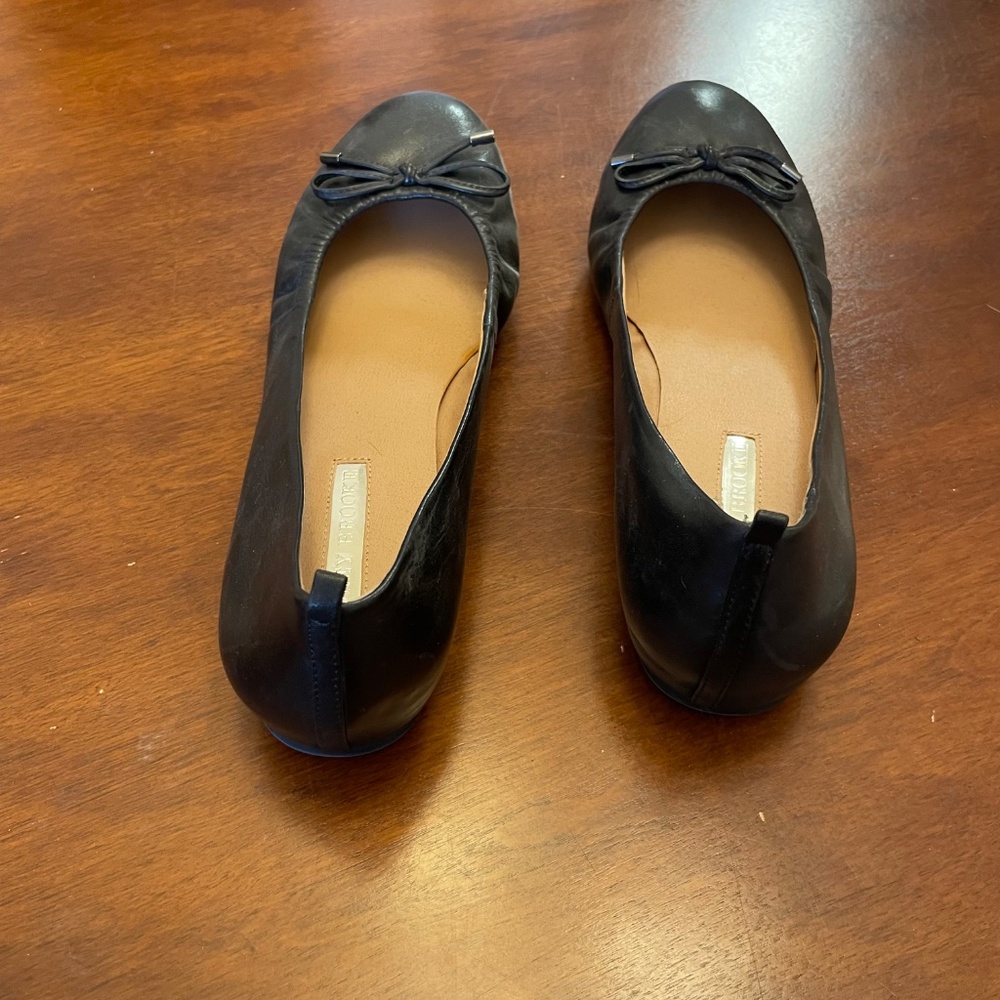 Black Dress Shoes with Bow Audrey Brooke Women's Size 10 - Picture 3 of 11